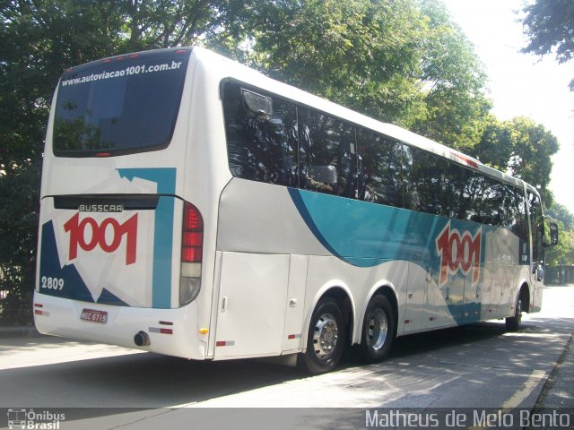 Auto Viação 1001 2809 na cidade de São Paulo, São Paulo, Brasil, por Matheus de Melo Bento. Número da foto: #2063663.