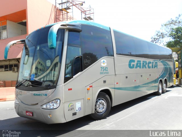 Viação Garcia 7542 na cidade de Rio de Janeiro, Rio de Janeiro, Brasil, por Lucas Lima. Número da foto: #2065280.