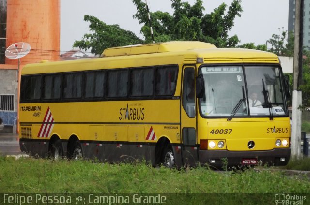 Viação Itapemirim 40037 na cidade de Campina Grande, Paraíba, Brasil, por Felipe Pessoa de Albuquerque. ID da foto: 2064621.