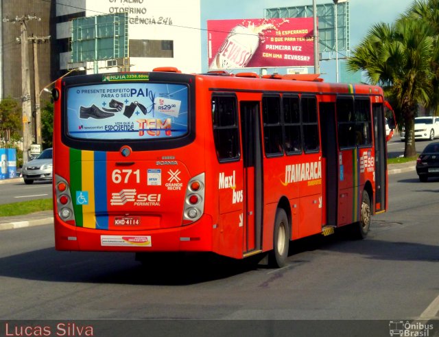 Itamaracá Transportes 671 na cidade de Recife, Pernambuco, Brasil, por Lucas Silva. Número da foto: #2063618.
