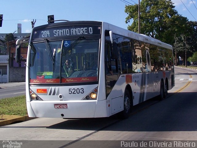 Metra - Sistema Metropolitano de Transporte 5203 na cidade de São Paulo, São Paulo, Brasil, por Paulo de Oliveira Ribeiro. ID da foto: 2065997.