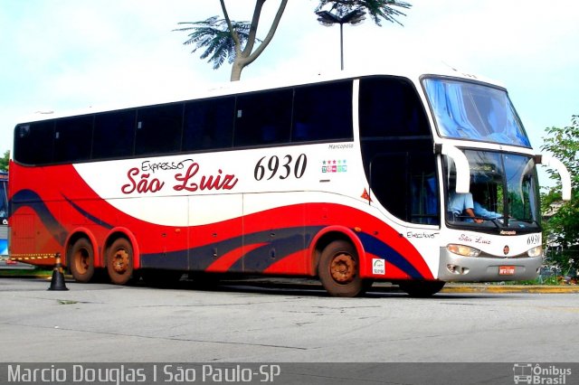 Expresso São Luiz 6930 na cidade de São Paulo, São Paulo, Brasil, por Márcio Douglas Ribeiro Venino. ID da foto: 2067404.