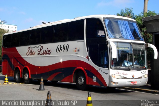 Expresso São Luiz 6890 na cidade de São Paulo, São Paulo, Brasil, por Márcio Douglas Ribeiro Venino. Número da foto: #2067425.