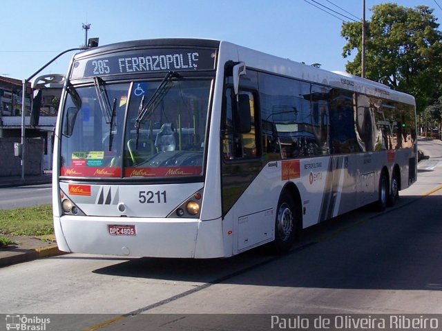 Metra - Sistema Metropolitano de Transporte 5211 na cidade de São Paulo, São Paulo, Brasil, por Paulo de Oliveira Ribeiro. ID da foto: 2066158.