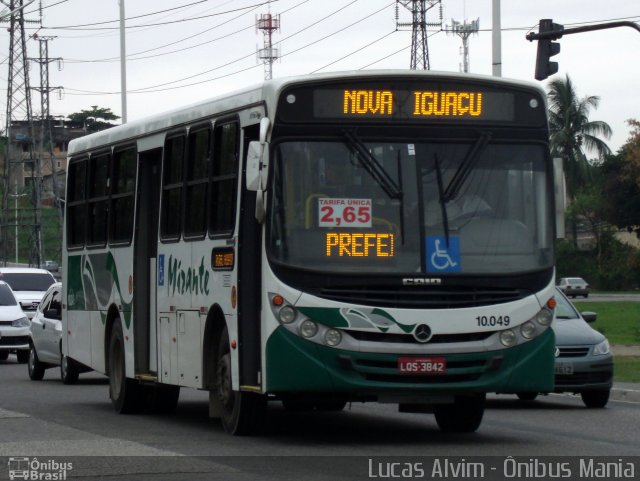 Viação Mirante 10.049 na cidade de Nova Iguaçu, Rio de Janeiro, Brasil, por Lucas Alvim. Número da foto: #2066530.