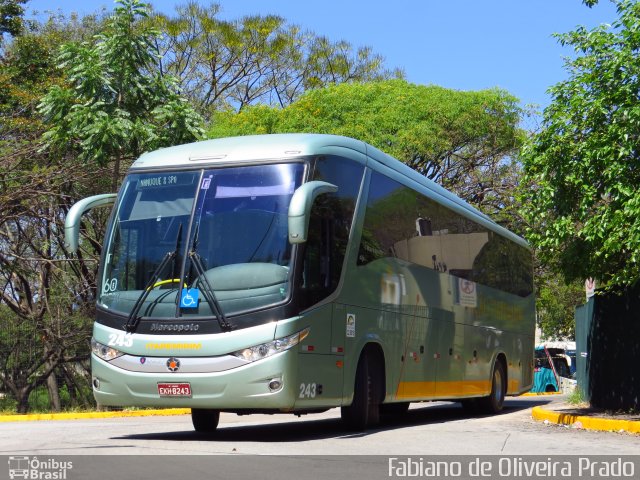 Viação Itapemirim 243 na cidade de São Paulo, São Paulo, Brasil, por Fabiano de Oliveira Prado. Número da foto: #2066011.