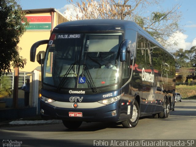 Viação Cometa 11402 na cidade de Guaratinguetá, São Paulo, Brasil, por Fabio Alcantara. Número da foto: #2068372.