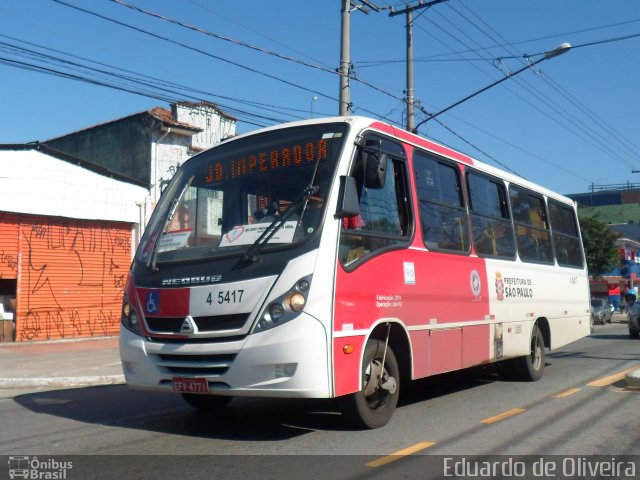 Transcooper > Norte Buss 4 5417 na cidade de São Paulo, São Paulo, Brasil, por Eduardo de Oliveira. Número da foto: #2067882.
