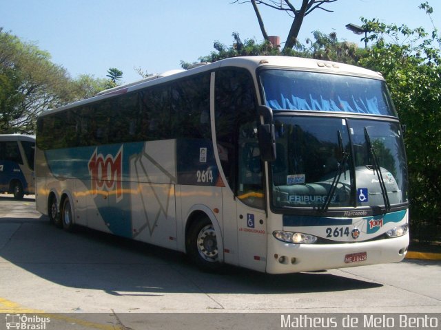 Auto Viação 1001 2614 na cidade de São Paulo, São Paulo, Brasil, por Matheus de Melo Bento. ID da foto: 2068752.