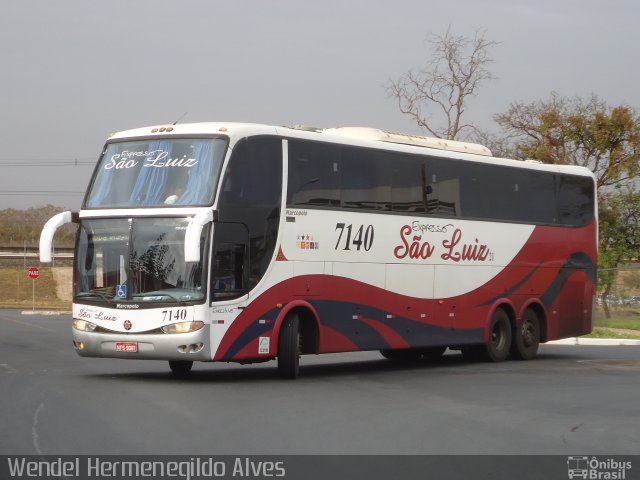 Expresso São Luiz 7110 na cidade de Brasília, Distrito Federal, Brasil, por Wendel Hermenegildo Alves. Número da foto: #2068302.