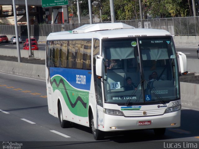 Bel-Tour Transportes e Turismo 333 na cidade de Rio de Janeiro, Rio de Janeiro, Brasil, por Lucas Lima. ID da foto: 2069391.