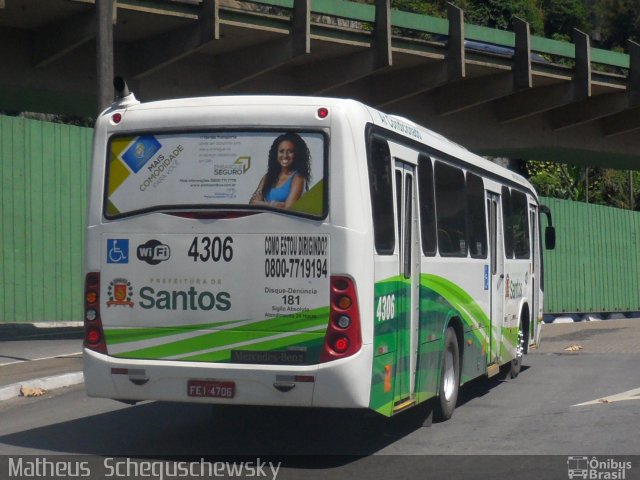 Viação Piracicabana Santos 4306 na cidade de Santos, São Paulo, Brasil, por Matheus  Scheguschewsky. Número da foto: #2069309.