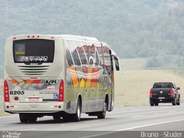 VB Transportes e Turismo 8205 na cidade de Jundiaí, São Paulo, Brasil, por Bruno   Studer. Número da foto: #2067811.