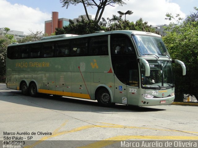 Viação Itapemirim 232 na cidade de São Paulo, São Paulo, Brasil, por Marco Aurélio de Oliveira. Número da foto: #2069394.
