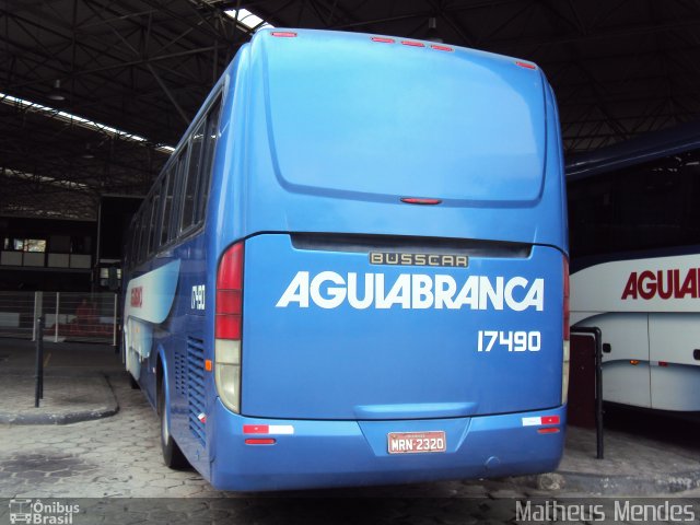 Viação Águia Branca 17490 na cidade de Vitória, Espírito Santo, Brasil, por Matheus Mendes. ID da foto: 2070050.