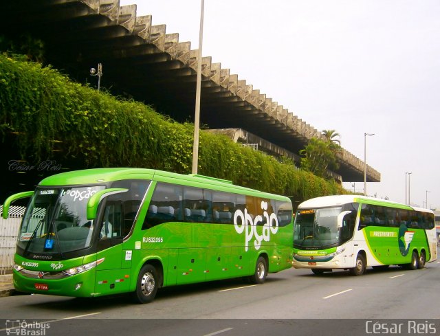 Opção Fretamento e Turismo RJ 632.095 na cidade de Belo Horizonte, Minas Gerais, Brasil, por César Ônibus. ID da foto: 2070245.