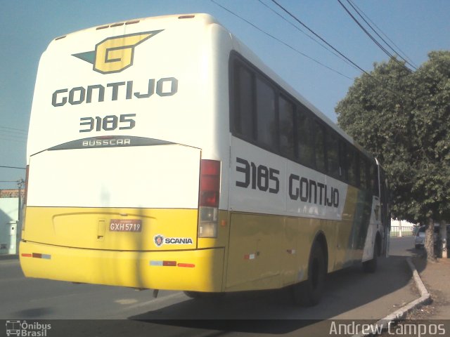 Empresa Gontijo de Transportes 3185 na cidade de Pirapora, Minas Gerais, Brasil, por Andrew Campos. ID da foto: 2070580.