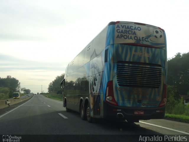 Viação Garcia 7008 na cidade de Potim, São Paulo, Brasil, por Agnaldo Penides. ID da foto: 2070719.