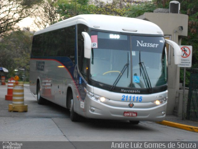 Viação Nasser 211115 na cidade de São Paulo, São Paulo, Brasil, por André Luiz Gomes de Souza. ID da foto: 2071353.