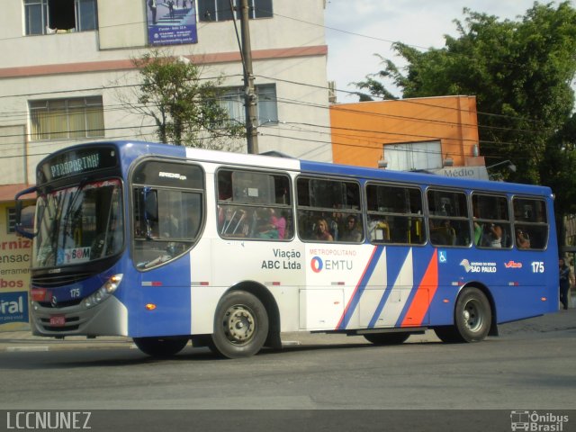 Auto Viação ABC 175 na cidade de São Bernardo do Campo, São Paulo, Brasil, por Luis Nunez. ID da foto: 2071411.