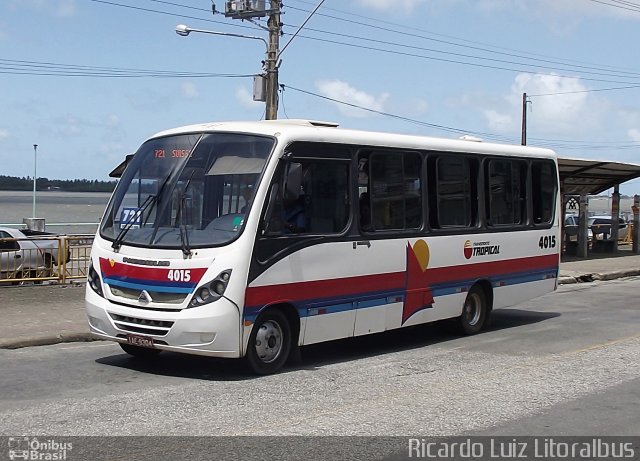 Transporte Tropical 4015 na cidade de Aracaju, Sergipe, Brasil, por Ricardo Luiz. Número da foto: #2069749.
