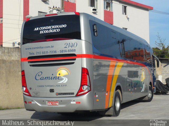 Camini Transporte Turismo 2140 na cidade de São Vicente, São Paulo, Brasil, por Matheus  Scheguschewsky. Número da foto: #2071857.