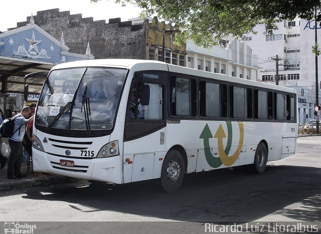 Viação São Pedro 7215 na cidade de Aracaju, Sergipe, Brasil, por Ricardo Luiz. Número da foto: #2071704.