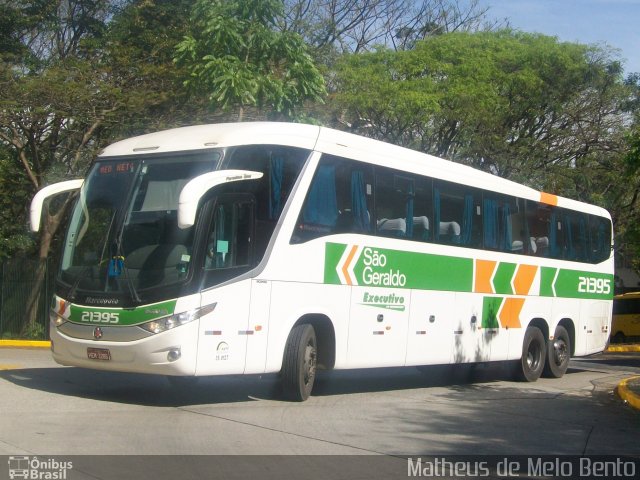 Cia. São Geraldo de Viação 21395 na cidade de São Paulo, São Paulo, Brasil, por Matheus de Melo Bento. ID da foto: 2071835.