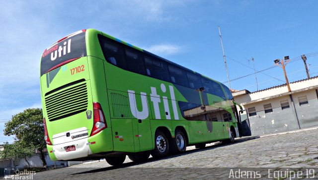 UTIL - União Transporte Interestadual de Luxo 17102 na cidade de São Vicente, São Paulo, Brasil, por Adems  Equipe 19. Número da foto: #2072240.