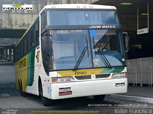 Empresa Gontijo de Transportes 11190 na cidade de Belo Horizonte, Minas Gerais, Brasil, por Valter Francisco. Número da foto: #2075035.