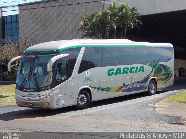 Viação Garcia 7656 na cidade de Apucarana, Paraná, Brasil, por Cristiano Soares da Silva. Número da foto: #2075071.