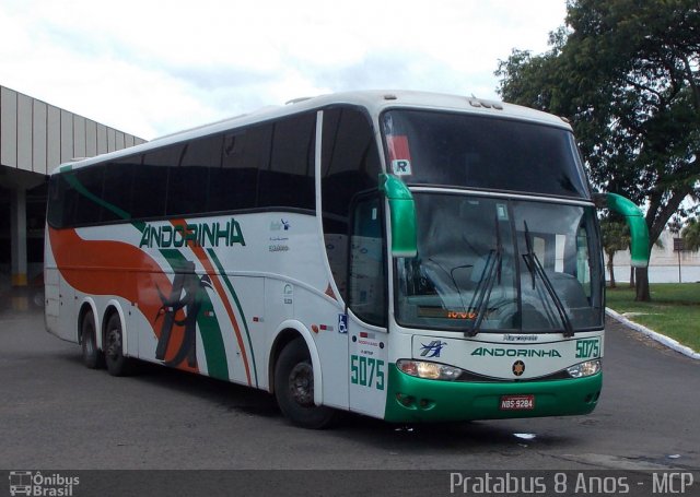 Empresa de Transportes Andorinha 5075 na cidade de Ourinhos, São Paulo, Brasil, por Cristiano Soares da Silva. Número da foto: #2075079.