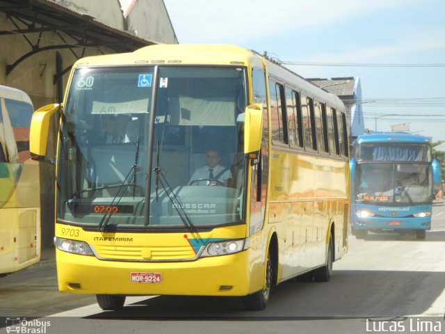 Viação Itapemirim 9703 na cidade de Rio de Janeiro, Rio de Janeiro, Brasil, por Lucas Lima. ID da foto: 2073615.