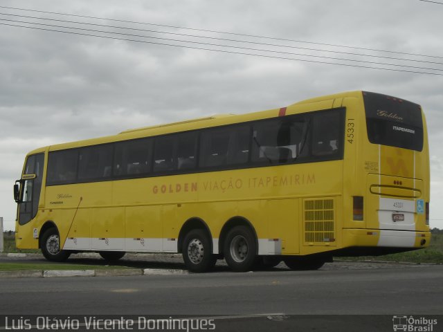 Viação Itapemirim 45331 na cidade de Campos dos Goytacazes, Rio de Janeiro, Brasil, por Luis Otávio Vicente Domingues. ID da foto: 2074581.