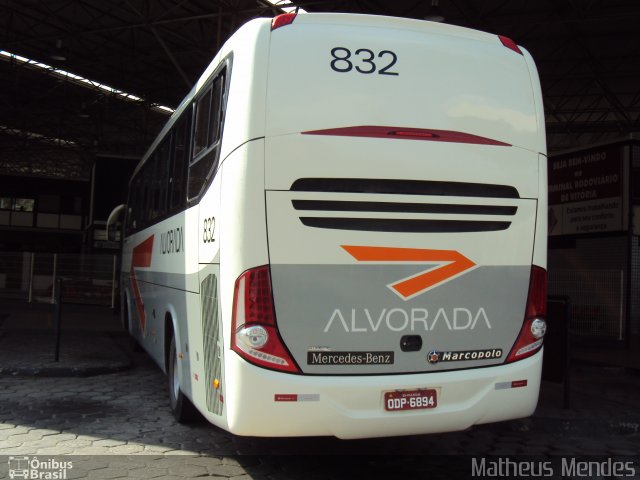 Viação Alvorada 832 na cidade de Vitória, Espírito Santo, Brasil, por Matheus Mendes. Número da foto: #2073886.