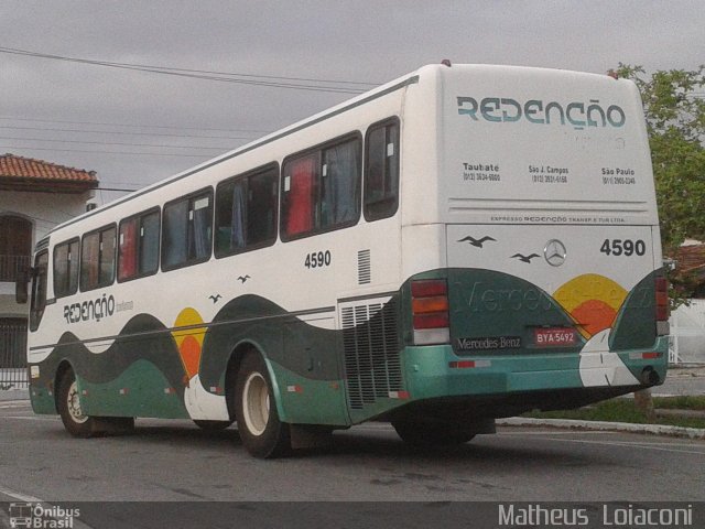 Redenção Turismo 4590 na cidade de Taubaté, São Paulo, Brasil, por Matheus  Loiaconi dos Santos. Número da foto: #2073792.