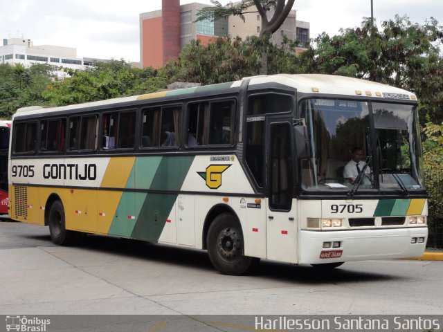 Empresa Gontijo de Transportes 9705 na cidade de São Paulo, São Paulo, Brasil, por Harllesson Santana Santos. ID da foto: 2075696.