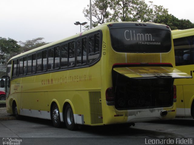 Viação Itapemirim 8107 na cidade de São Paulo, São Paulo, Brasil, por Leonardo Fidelli. ID da foto: 2077198.