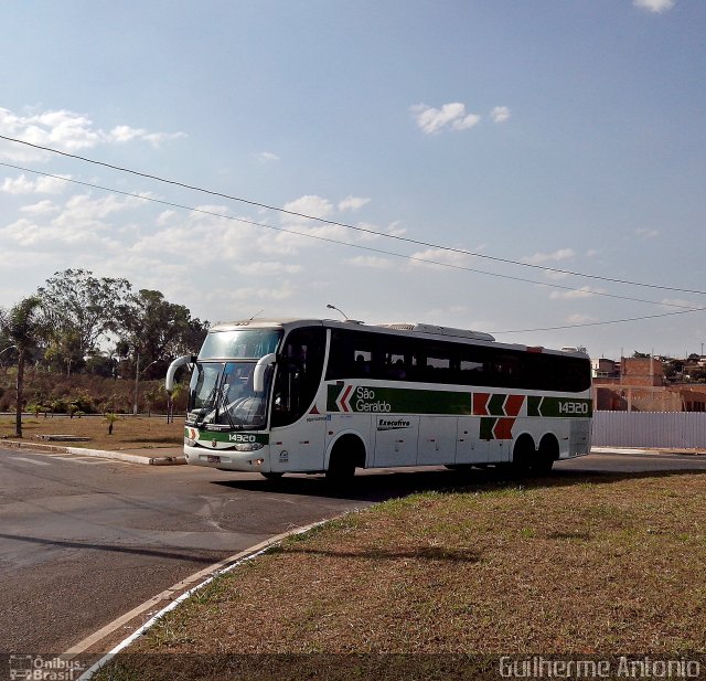 Cia. São Geraldo de Viação 14320 na cidade de Araxá, Minas Gerais, Brasil, por Guilherme Antonio. Número da foto: #2076678.