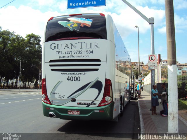 Viação GuanTur 4000 na cidade de Vitória, Espírito Santo, Brasil, por Matheus Mendes. ID da foto: 2075935.