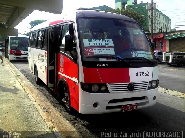 Transcooper > Norte Buss 4 7852 na cidade de São Paulo, São Paulo, Brasil, por Lucas Nunes Fernandes. Número da foto: #2076872.