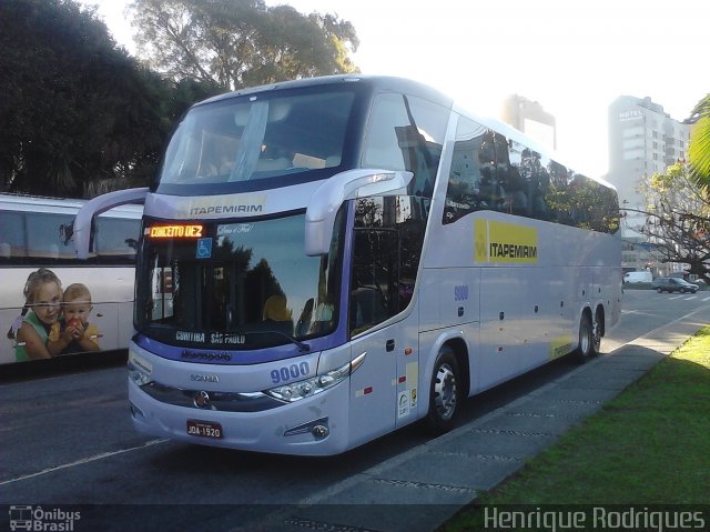 Viação Itapemirim 9000 na cidade de Curitiba, Paraná, Brasil, por Henrique Rodrigues dos Santos. ID da foto: 2078516.