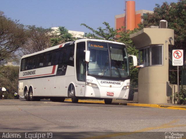 Auto Viação Catarinense 2737 na cidade de São Paulo, São Paulo, Brasil, por Adems  Equipe 19. Número da foto: #2077796.