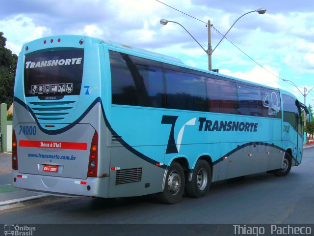 Transnorte - Transporte e Turismo Norte de Minas 74000 na cidade de Bom Jesus da Lapa, Bahia, Brasil, por Thiago  Pacheco. Número da foto: #2078354.