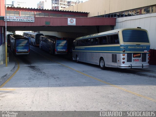 Viação Cometa 7163 na cidade de Sorocaba, São Paulo, Brasil, por EDUARDO - SOROCABUS. ID da foto: 2078355.