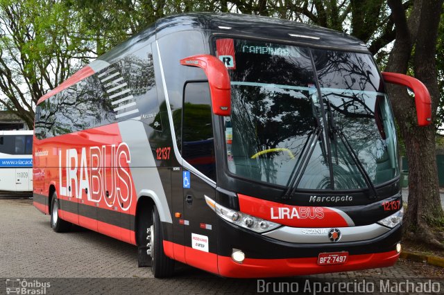 Lirabus 12137 na cidade de São Paulo, São Paulo, Brasil, por Bruno Aparecido Machado. Número da foto: #2080482.