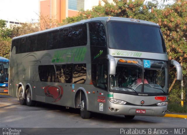 Eucatur - Empresa União Cascavel de Transportes e Turismo 4550 na cidade de São Paulo, São Paulo, Brasil, por Cristiano Soares da Silva. ID da foto: 2079796.