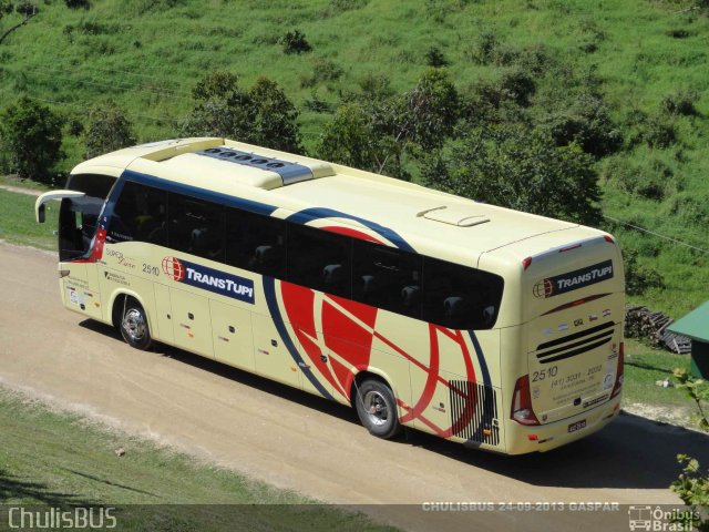 TransTupi Turismo e Fretamento 2510 na cidade de Gaspar, Santa Catarina, Brasil, por Paulo Roberto Chulis. Número da foto: #2081089.