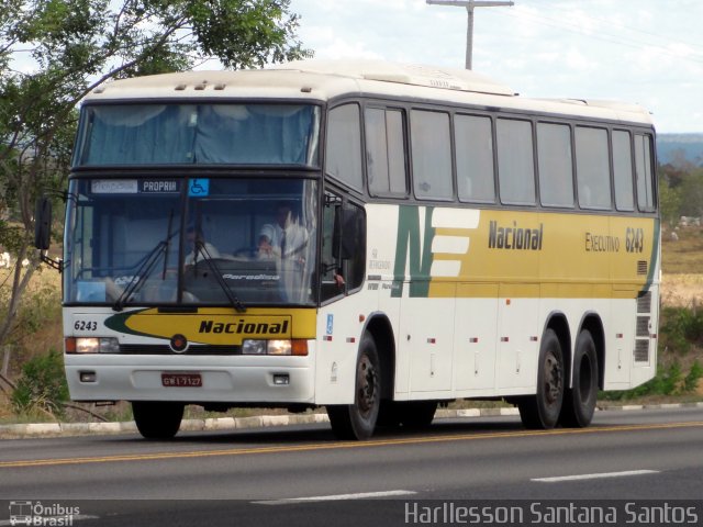 Viação Nacional 6243 na cidade de Vitória da Conquista, Bahia, Brasil, por Harllesson Santana Santos. ID da foto: 2080470.