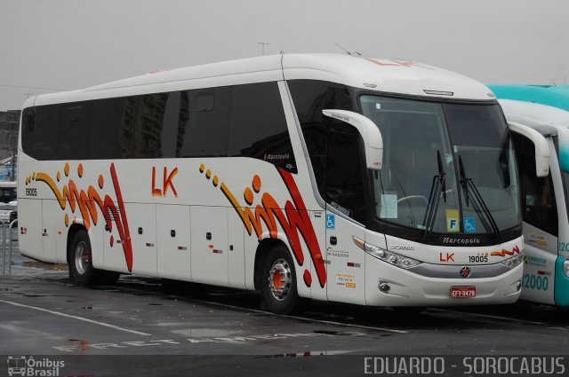 LK Transportadora Turística 19005 na cidade de São Paulo, São Paulo, Brasil, por EDUARDO - SOROCABUS. Número da foto: #2029472.